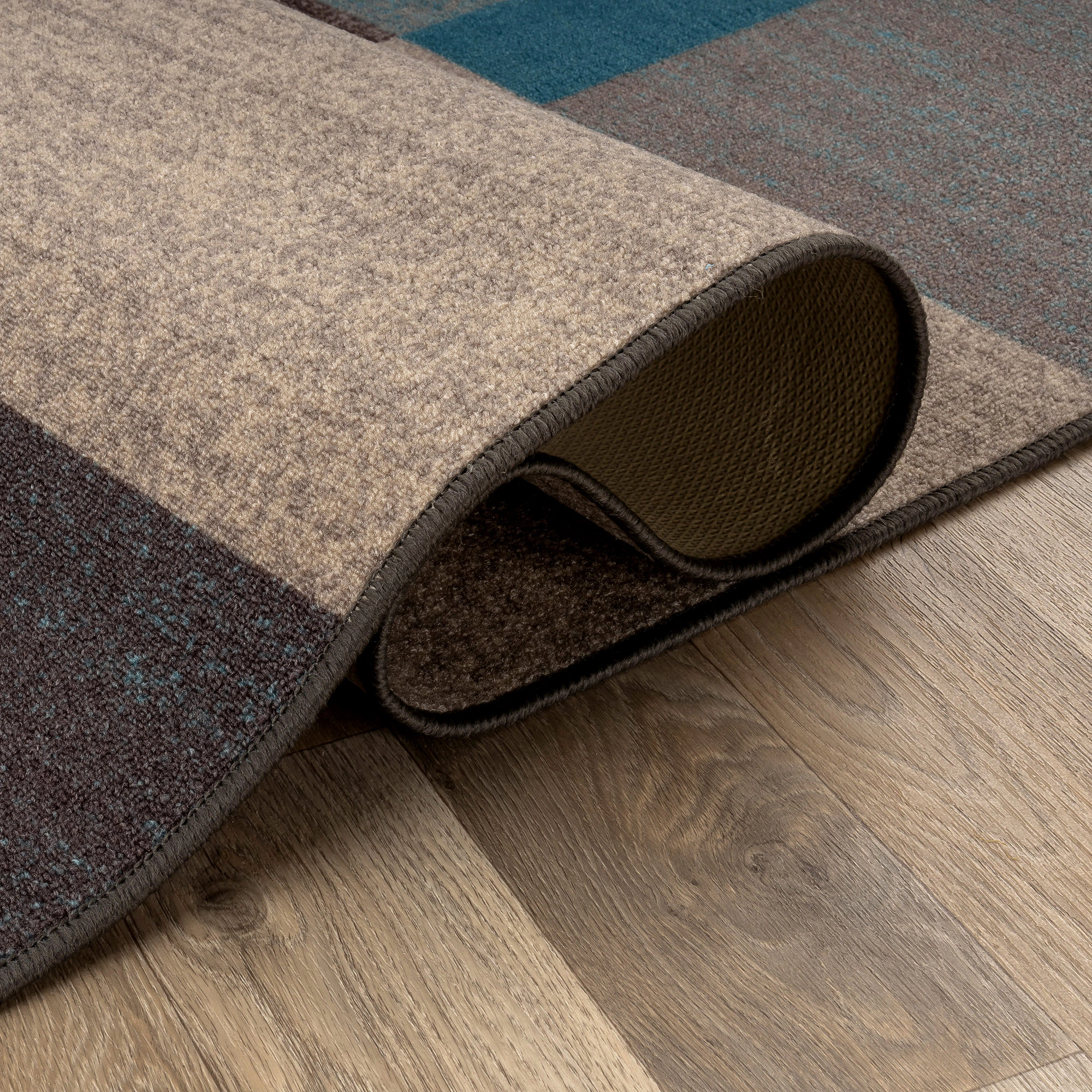 World Rug Gallery Classic Solid Border Power Loomed Indoor Area Rug