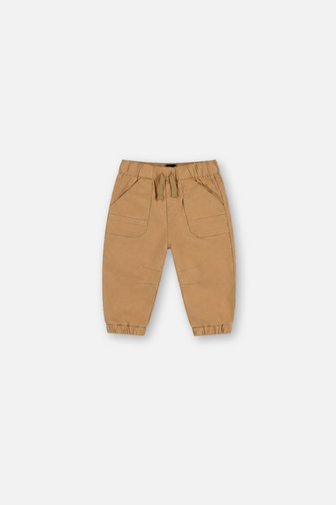 Deux par Deux Boys Stretch Canvas Patch Pocket Jogger Pants