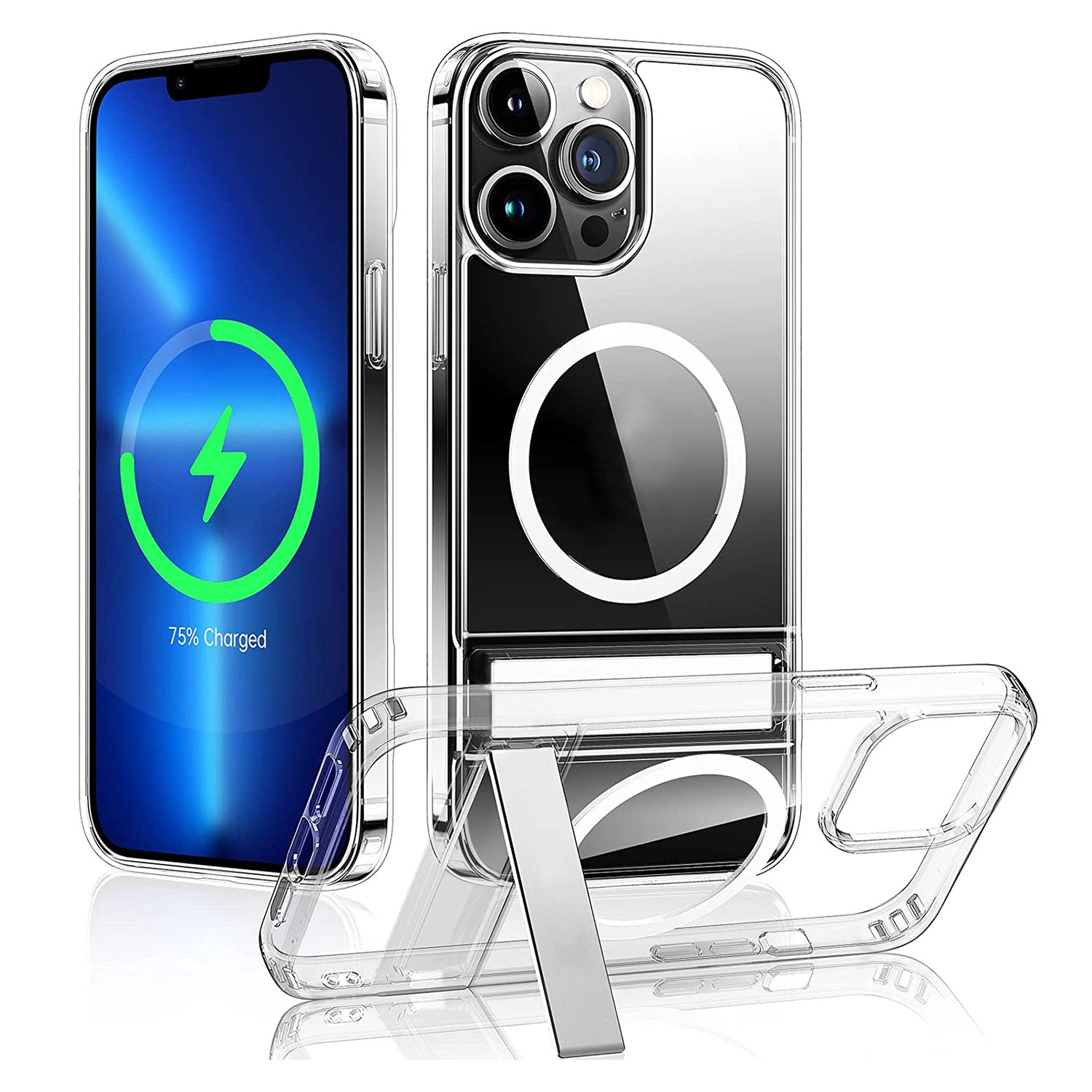 GBruno Magnetic Kickstand Clear Phone Case