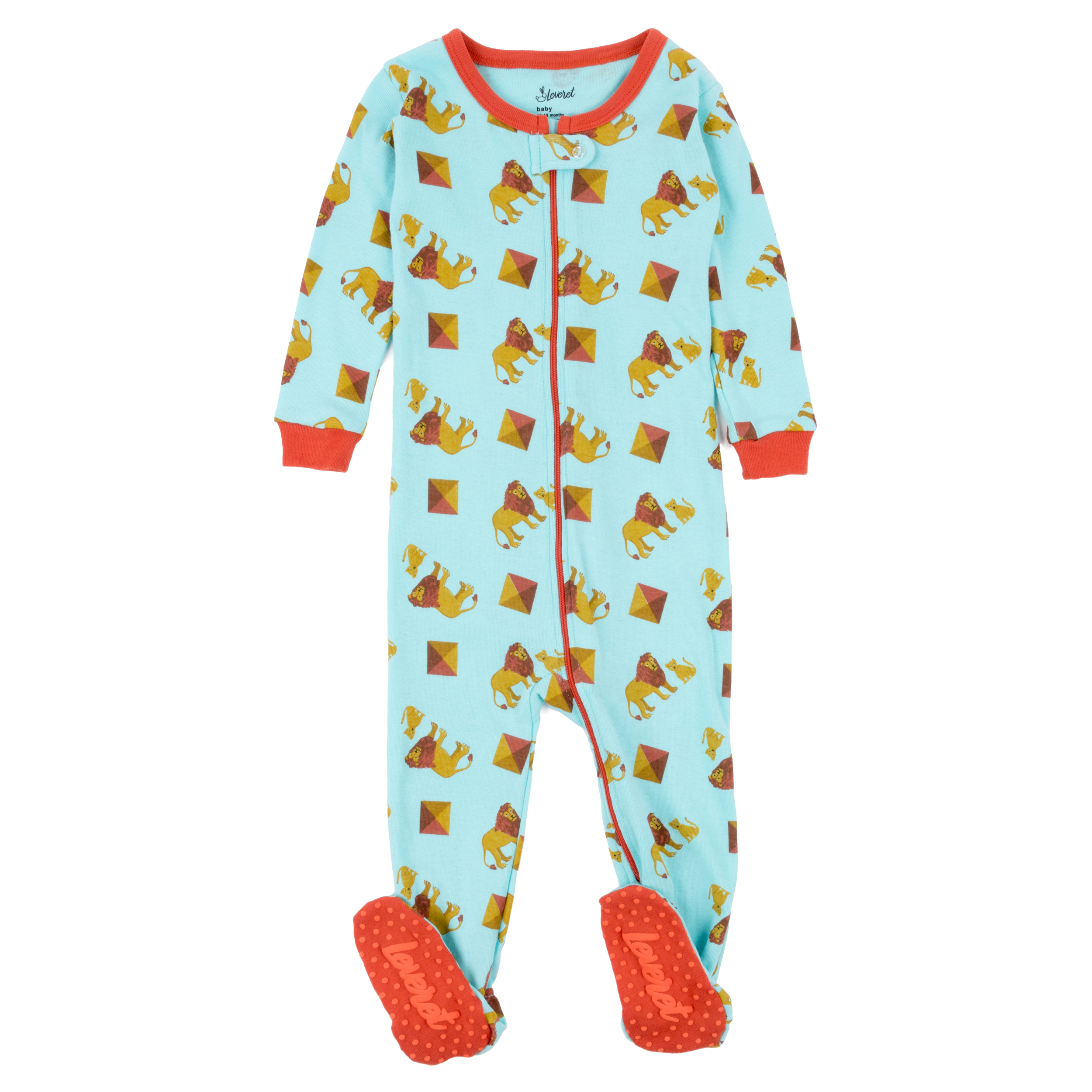 Leveret Baby/Toddler Animal Cotton Footed Pajamas