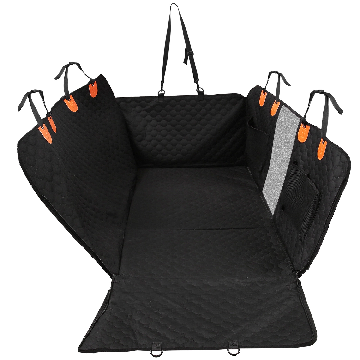 GBruno Waterproof Dog Car Back Seat Cover With Mesh
