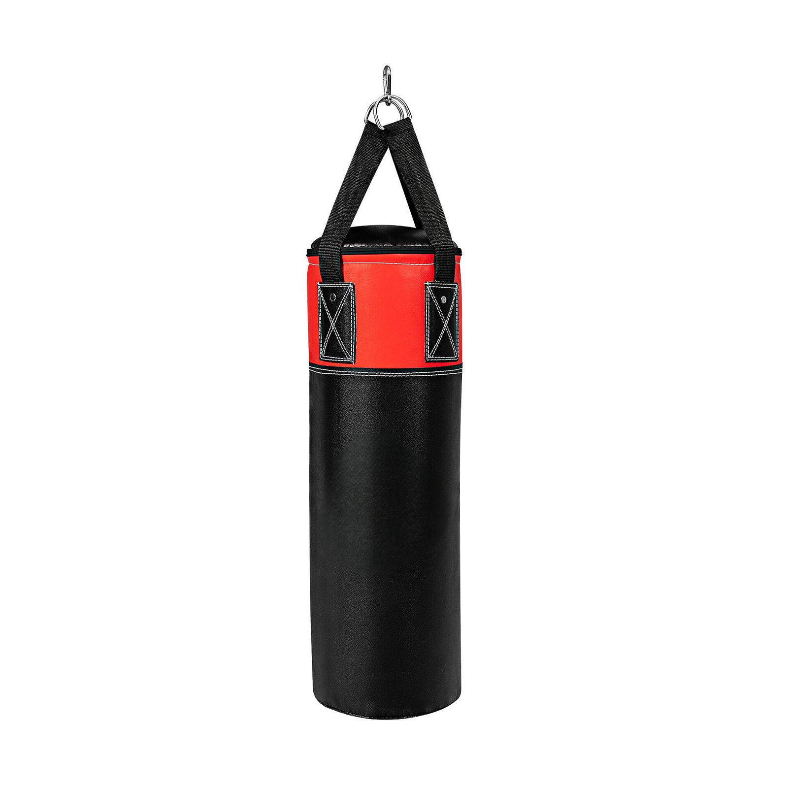 SUGIFT Black 11-lb Kids Hanging Punching Bag with Boxing Gloves and 95-in Hand Wraps 8-in W 8-in D 23.5-in H