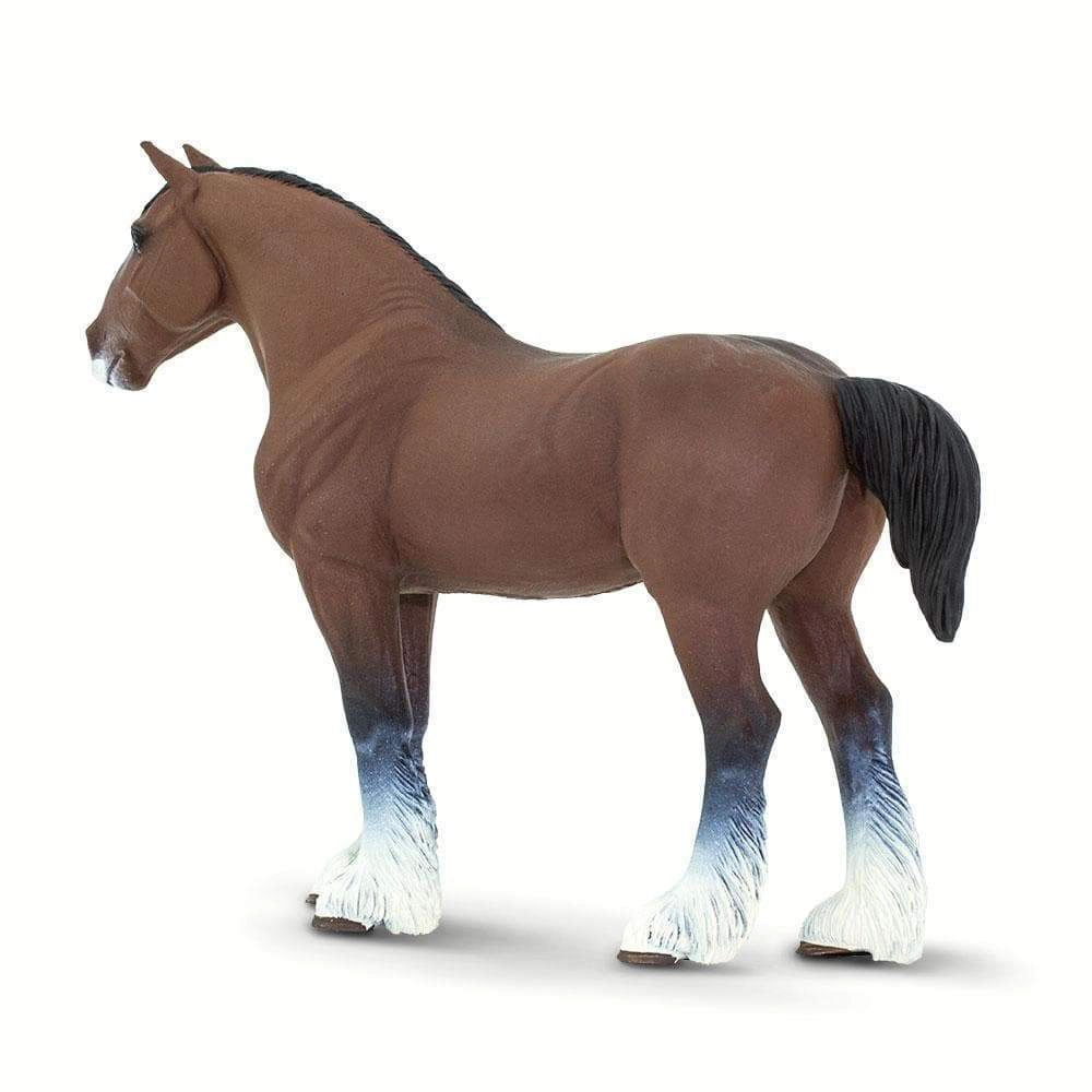 Safari Ltd. - Clydesdale Horse Kids Toy Figure