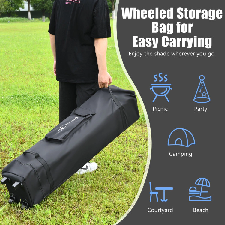 Hivvago 13 x 13 Feet Instant Pop Up Canopy Tent for Outdoor Events