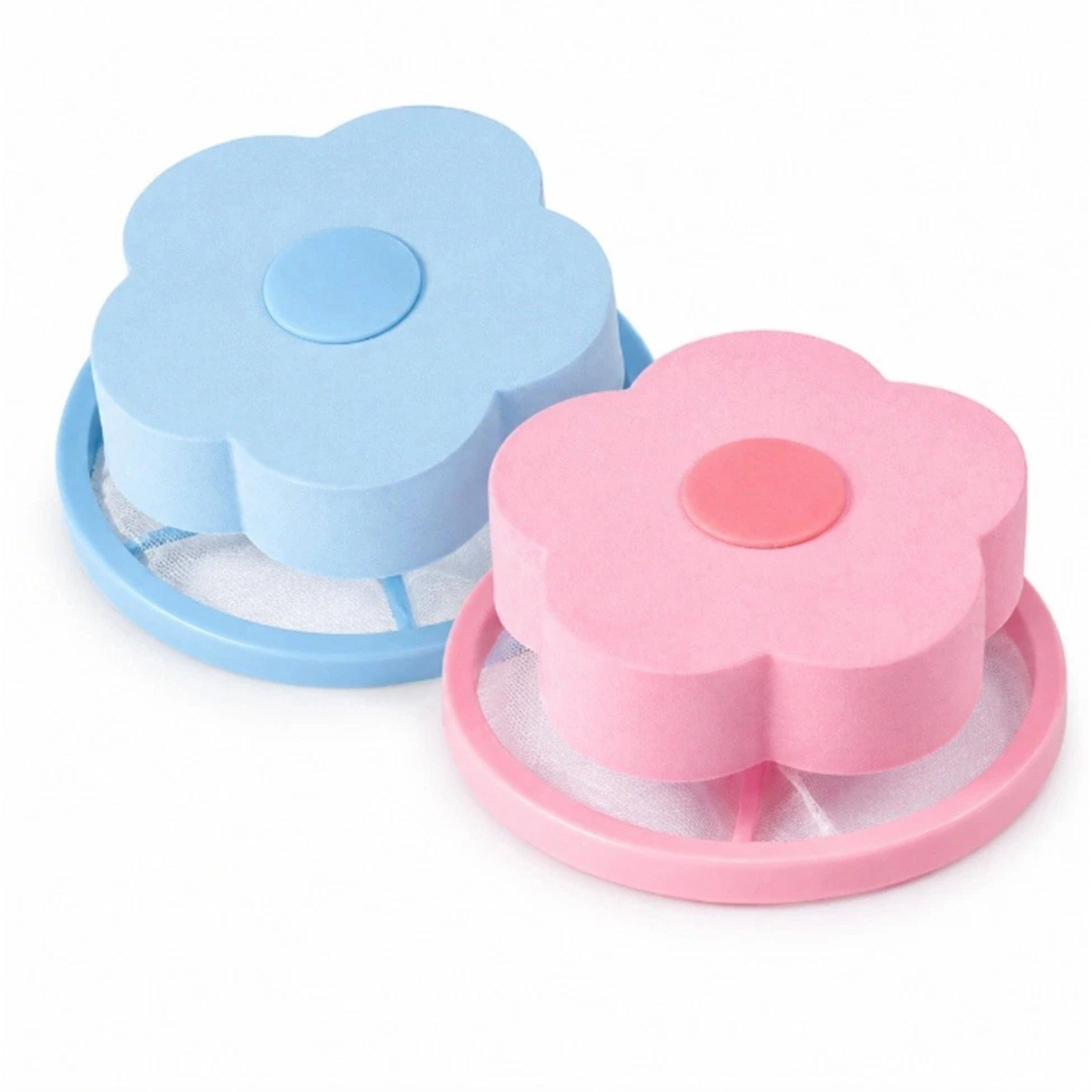 Home Collection Pack of 2 Laundry Lint Pet Hair Remover Floating Mesh Washer Catcher Bags