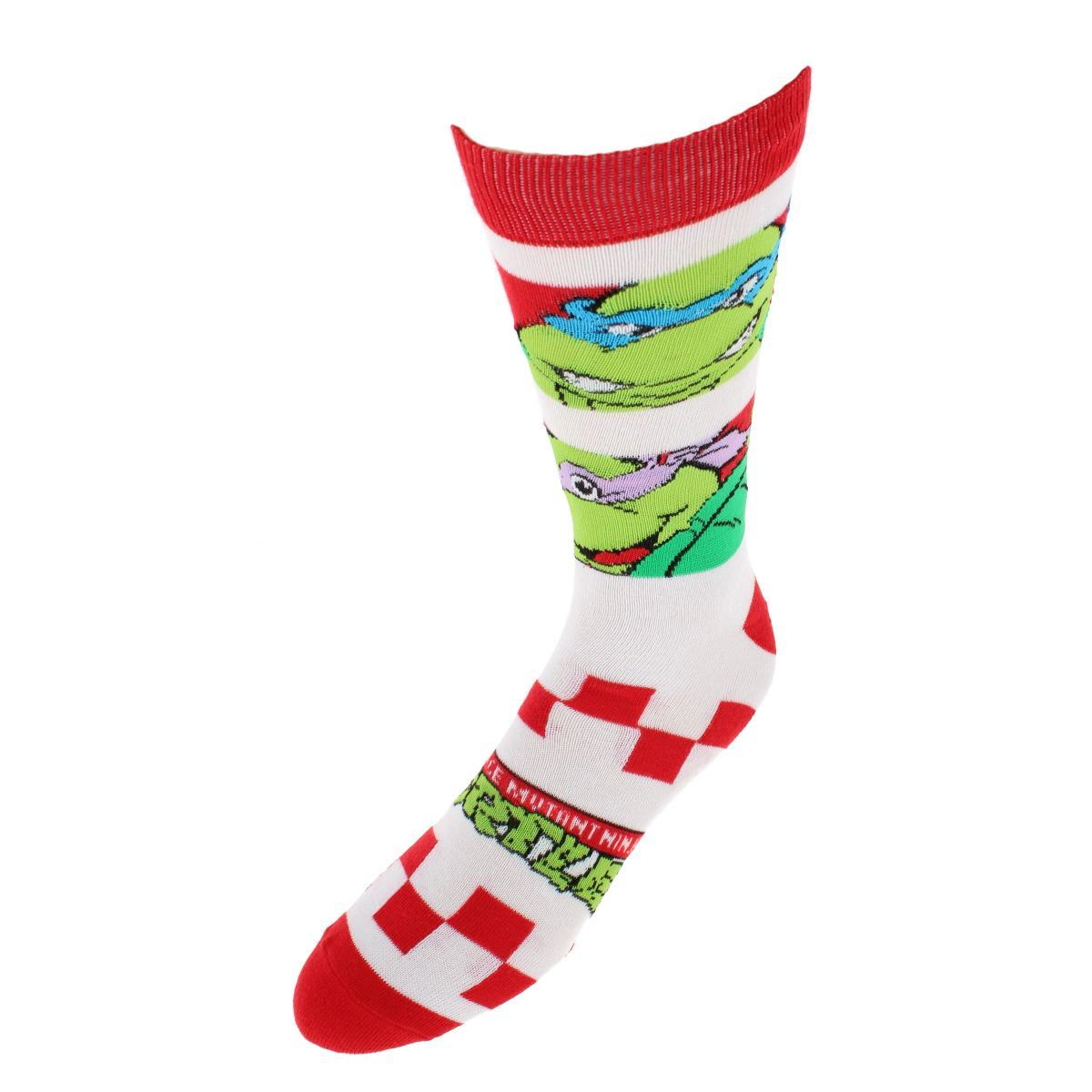 BioWorld Men's Teenage Mutant Ninja Turtles 3 Pack Crew Socks