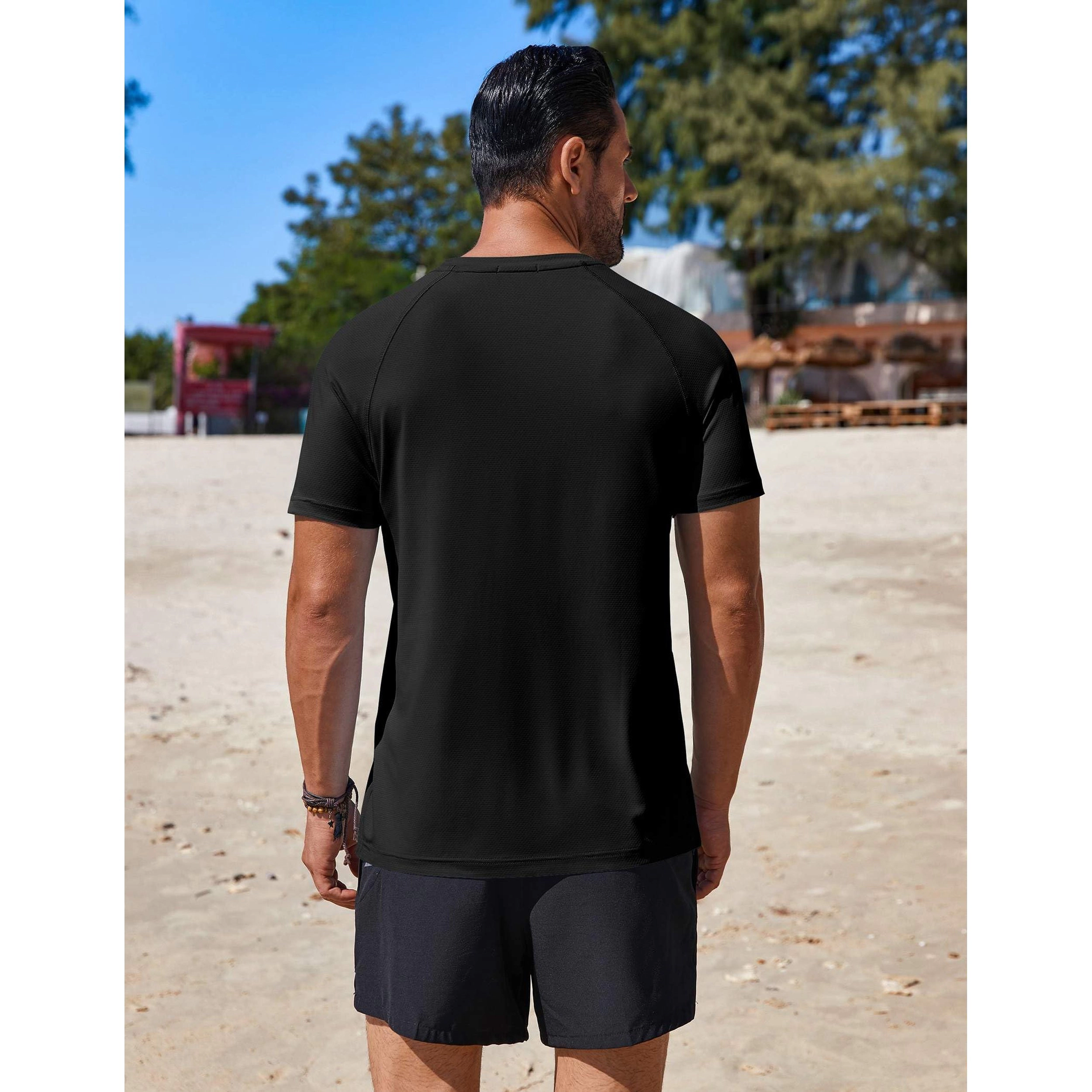 COOFANDY Mens Sporty Short Sleeve T-Shirts  Crew Neck Raglan Casual Tees