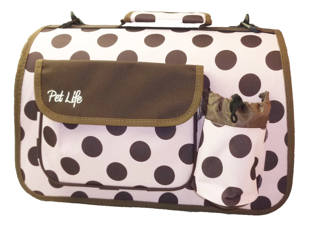 Pet Life ® Airline Approved Folding Zippered Casual Pet Carrier