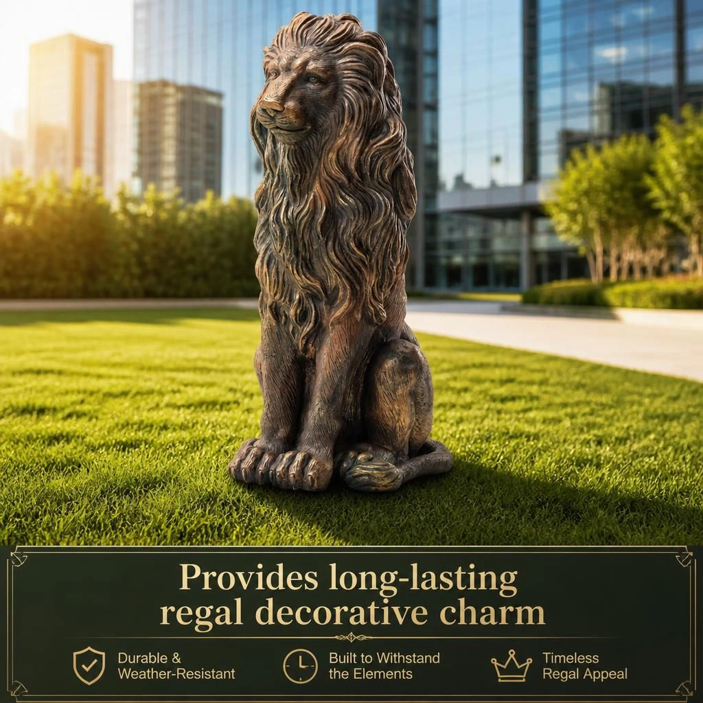 WOW PIONEER Decorative Resin Statue Sculpture Art Accent for Home Office Living Room Dining