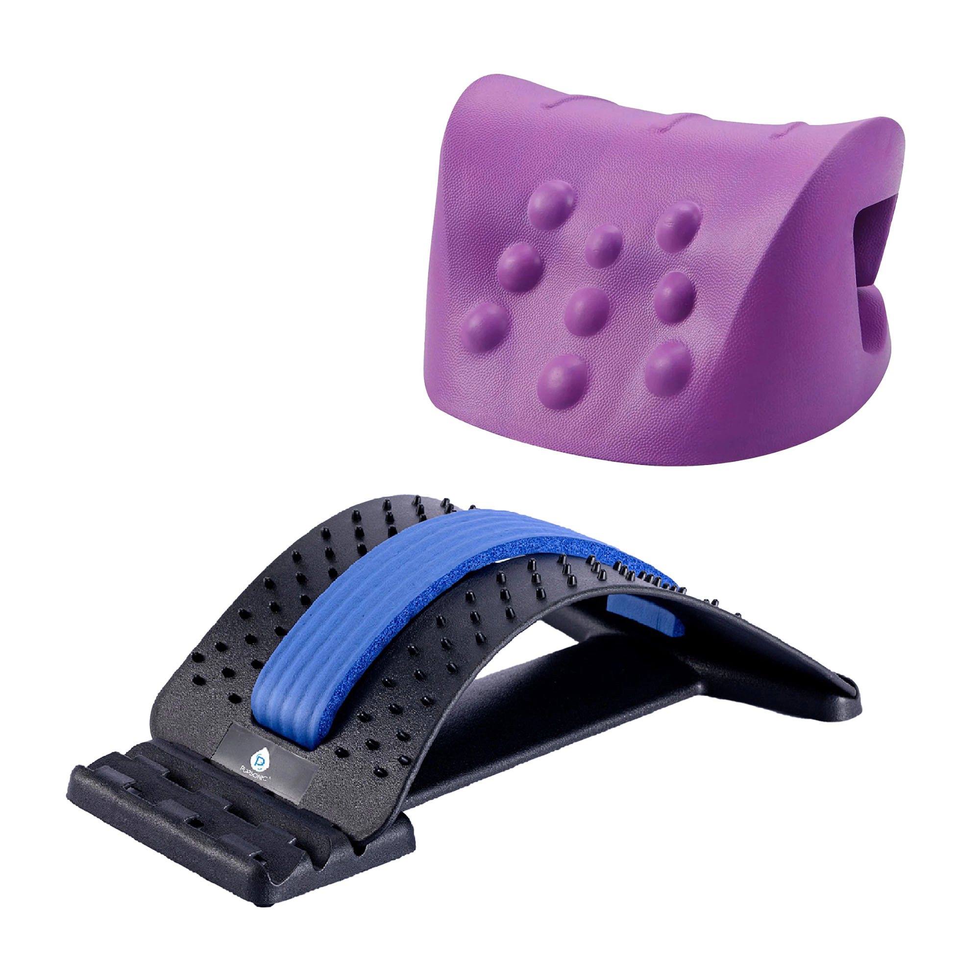 Pursonic Unisex Posture Support Back & Neck Stretching Relief Therapy Bundle