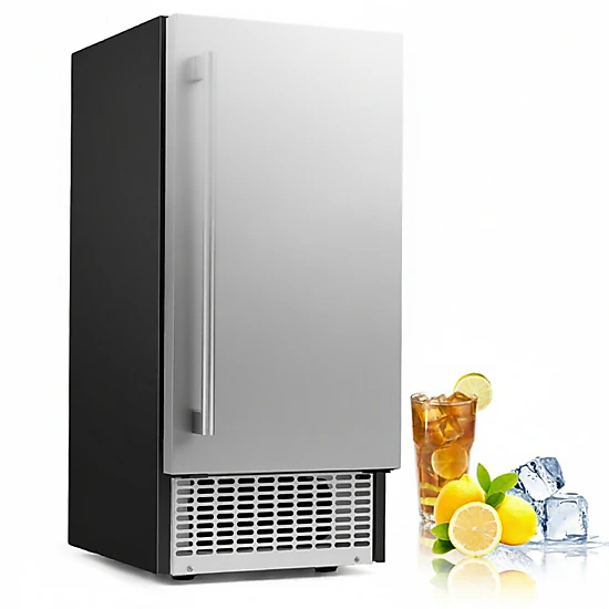 SUGIFT Black Undercounter Ice Maker with 90-lb Daily Output and 25-lb Storage Bin 15-in W 20.3-in D 33.5-in H
