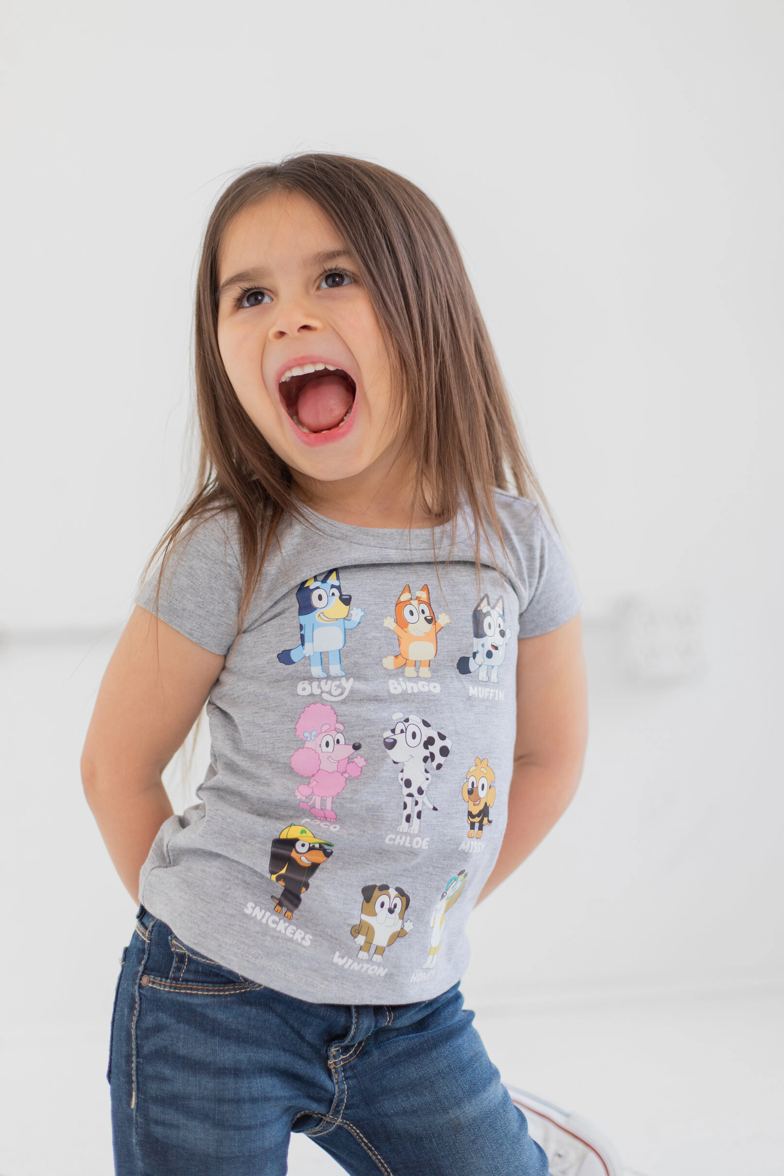 Bluey Girls' 3-Pack Short Sleeve T-Shirts