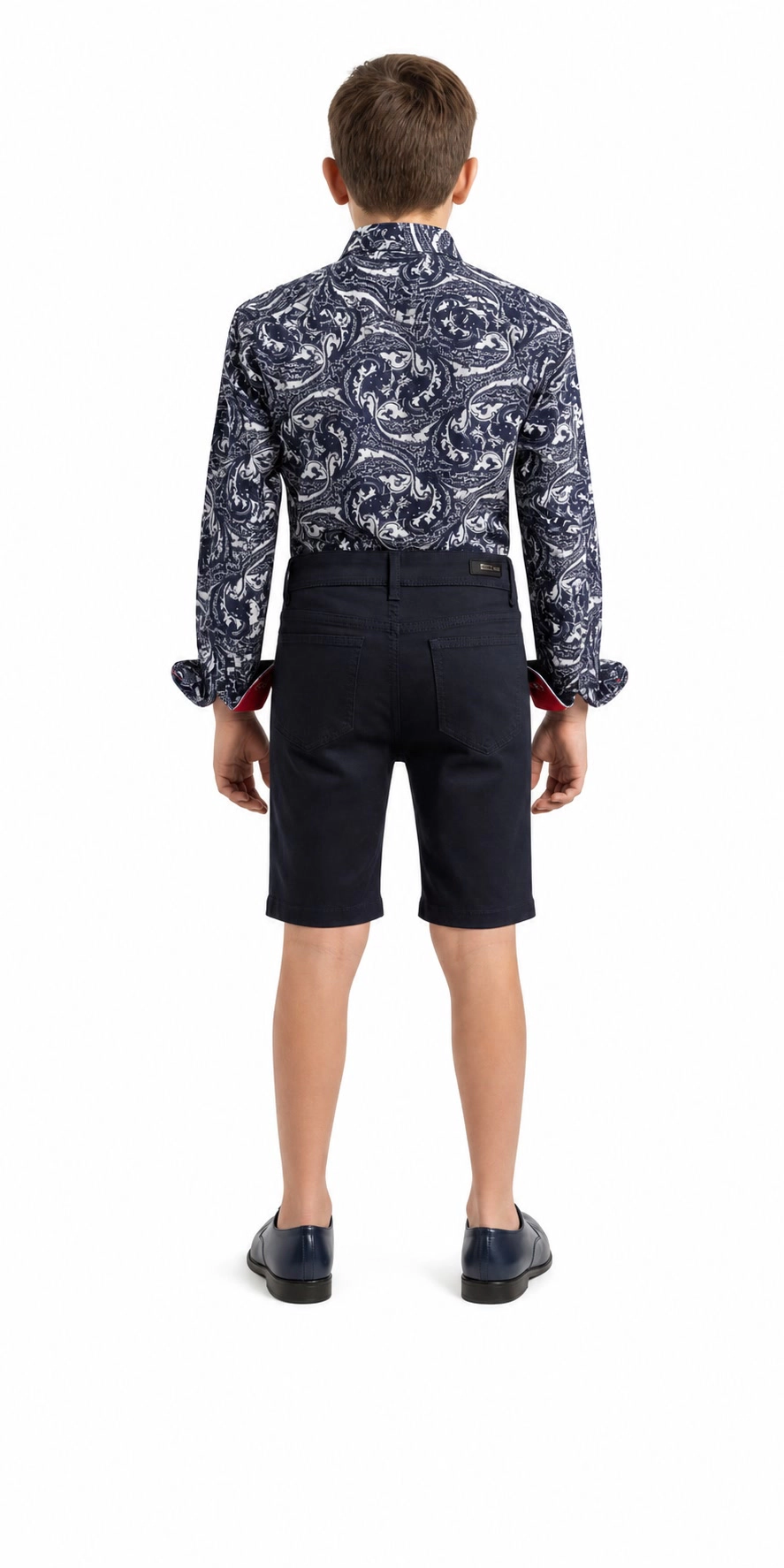 Elie Balleh Boys Slim Fit Boys' Paisley Pattern Shirt