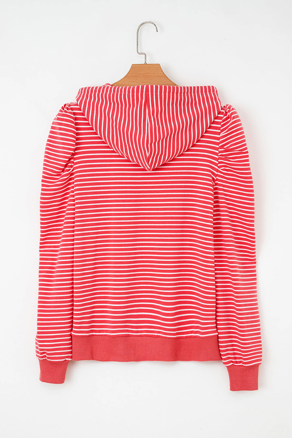 Threaded Pear Women's Hallie Puff Sleeve Stripe Hoodie