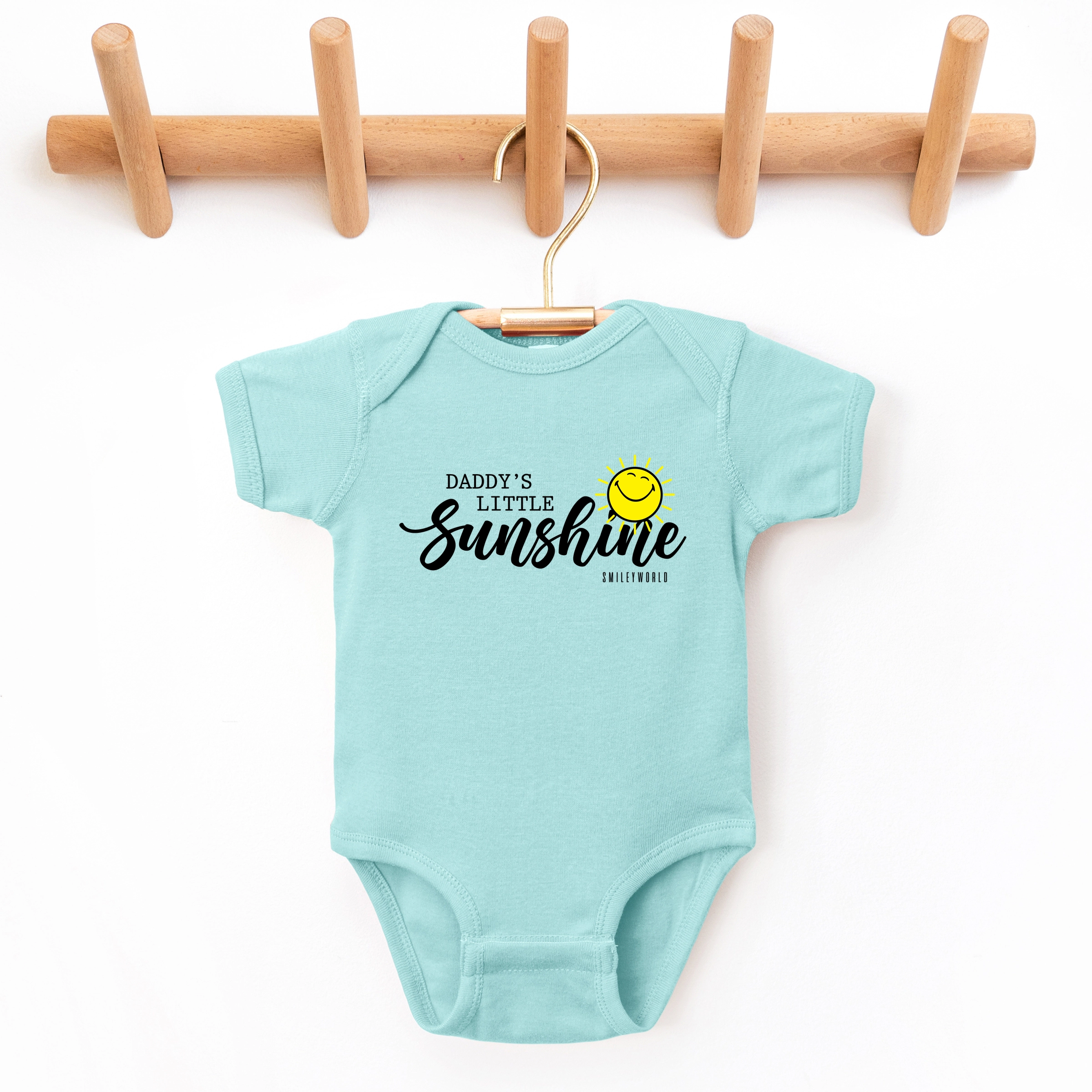 The Juniper Shop - SmileyWorld Daddy's Little Sunshine Baby Short Sleeve Graphic Bodysuit