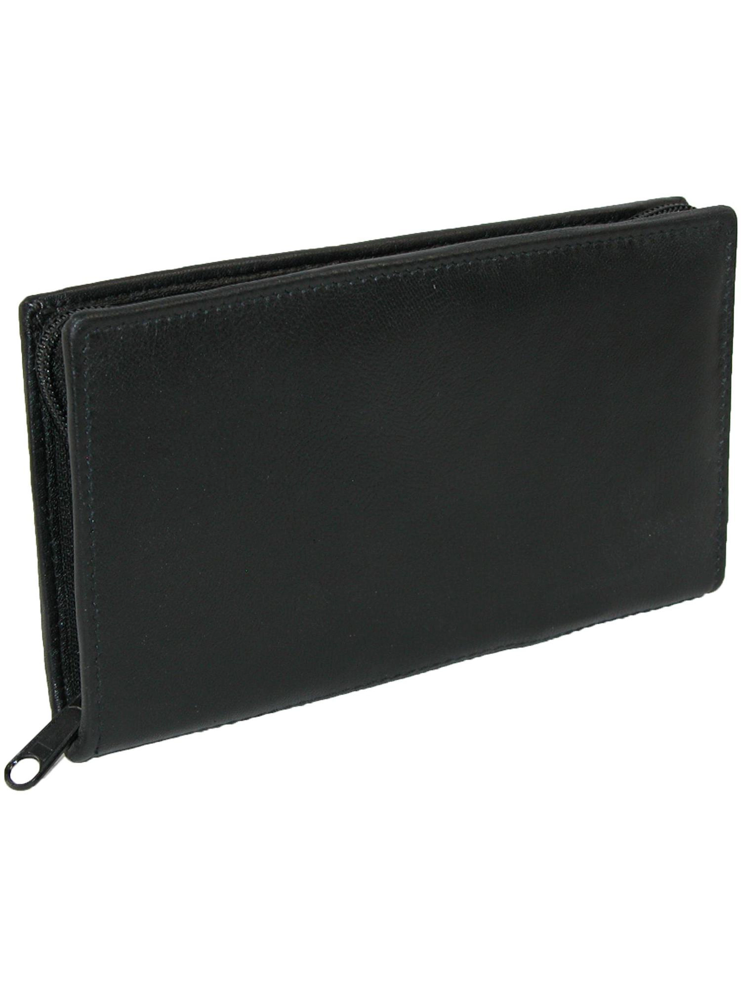 Paul & Taylor Leather Zippered Checkbook Cover and Wallet