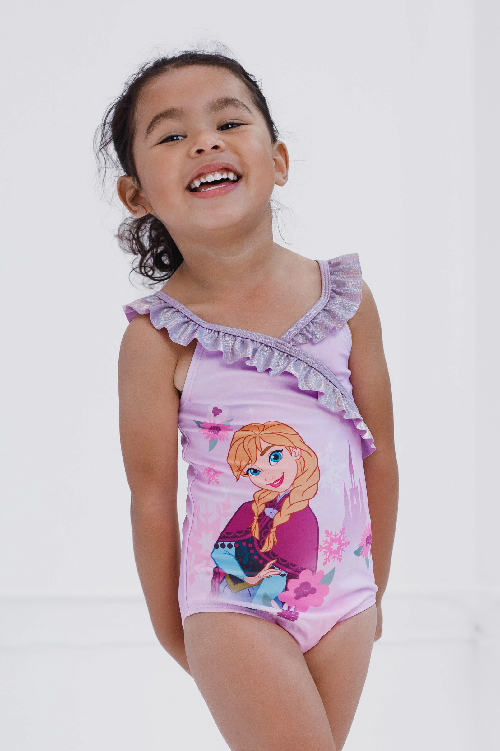 Disney Frozen Girls' Sleeveless One Piece Swimwear
