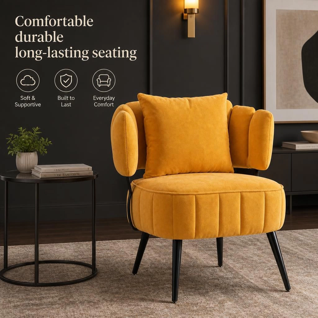 GOODSILO Soft Padded Accent Chair Ideal for Guest Seating