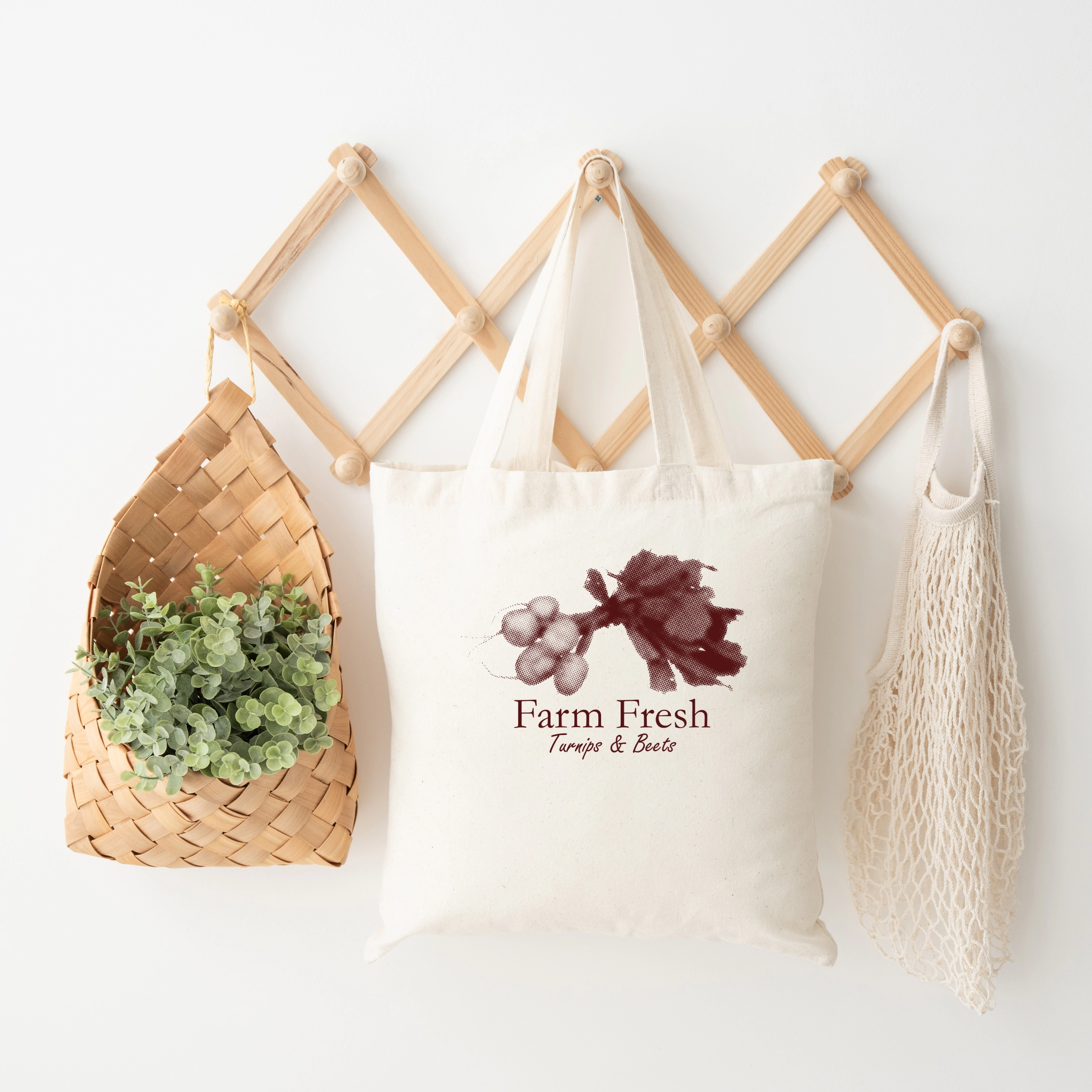 Simply Sage Market - Canvas Tote - Farm Fresh Turnips and Beets