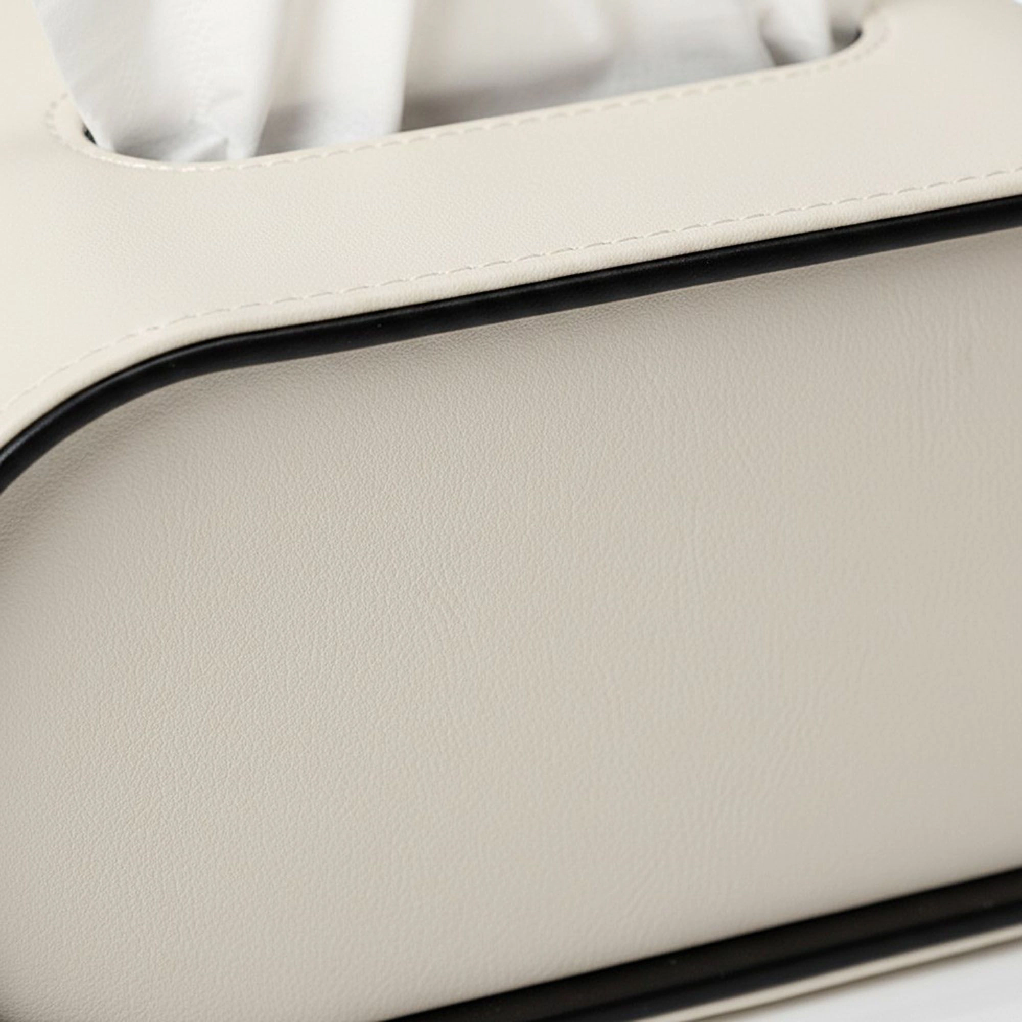 Alilang Unisex Rounded Minimalist Tissue Box Cover with Smooth Contoured Design