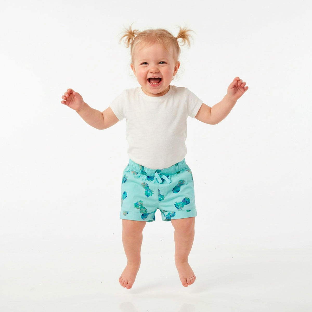 Rockets of Awesome Pineapple Party Woven Cuff Short For Baby Boy