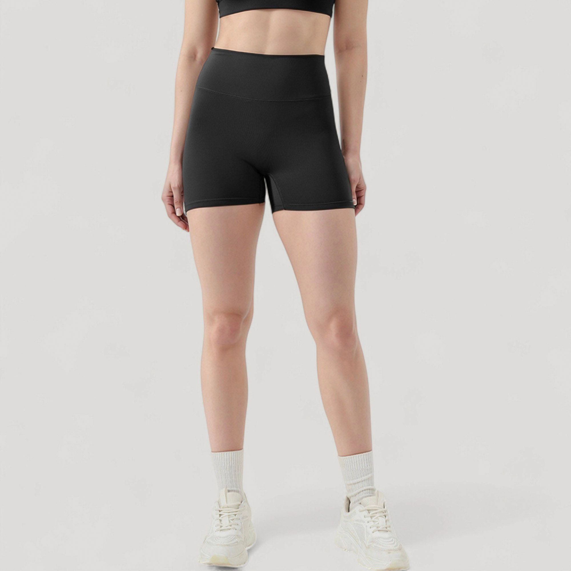 Anna-Kaci Women's High Waist Seamless Active Shorts with Smooth Finish and Body-Hugging Stretch Fit