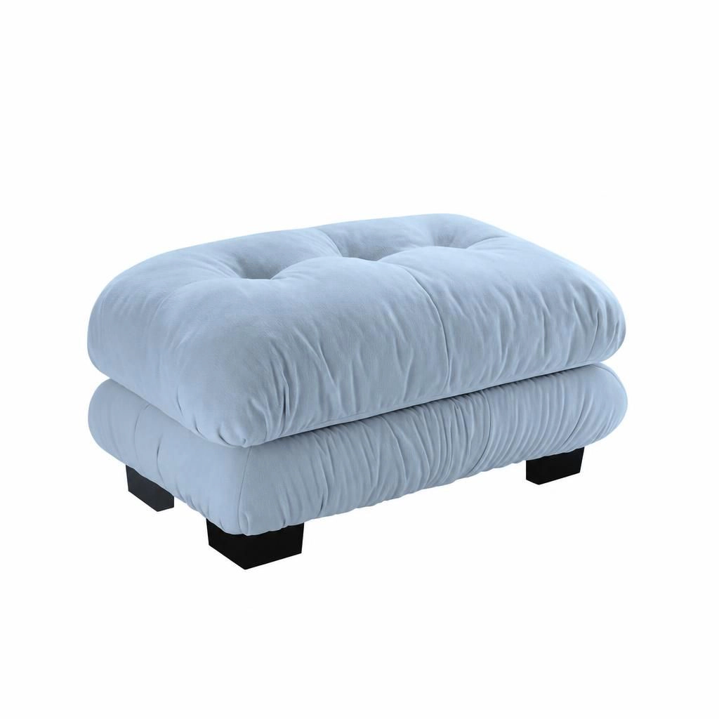 GOODSILO Upholstered Rectangular Multi Use Ottoman