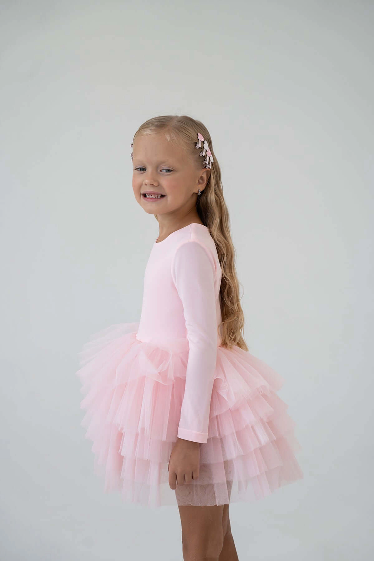 Mini Celebrities Girls Pink Roses Tutu Dress