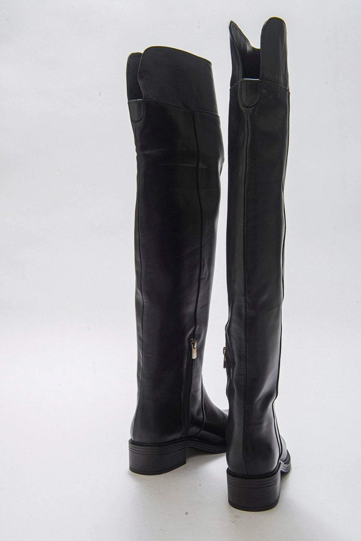 Forever & Always Womens Petya Leather Over the Knee Boots