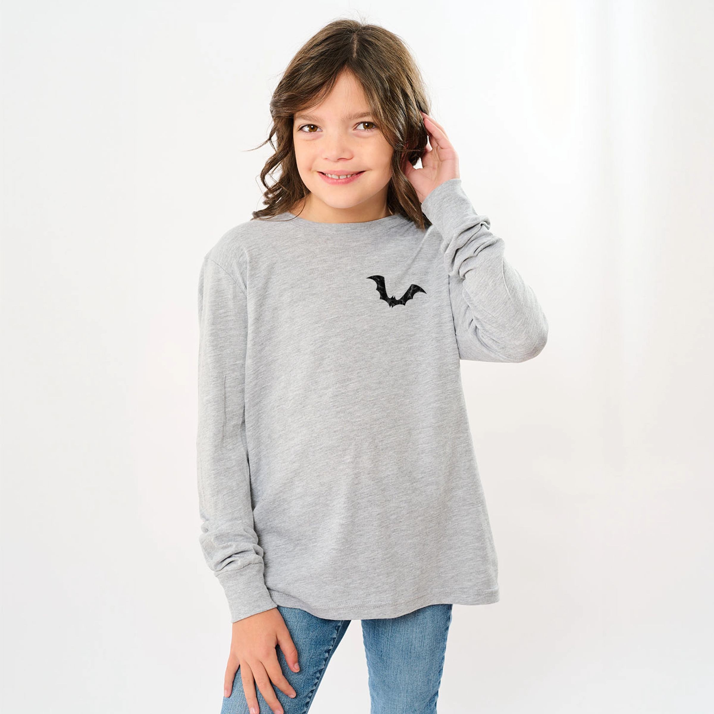 The Juniper Shop - Youth Long Sleeve Graphic T-Shirt Spooky Graffiti