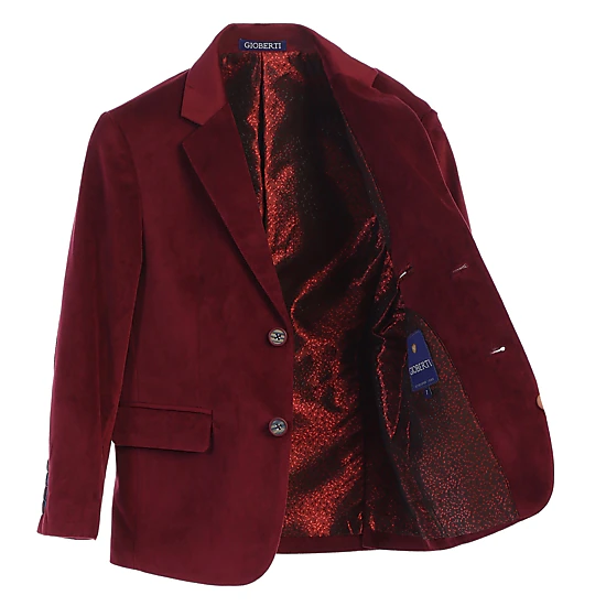 Gioberti Boy's Formal Velvet Blazer