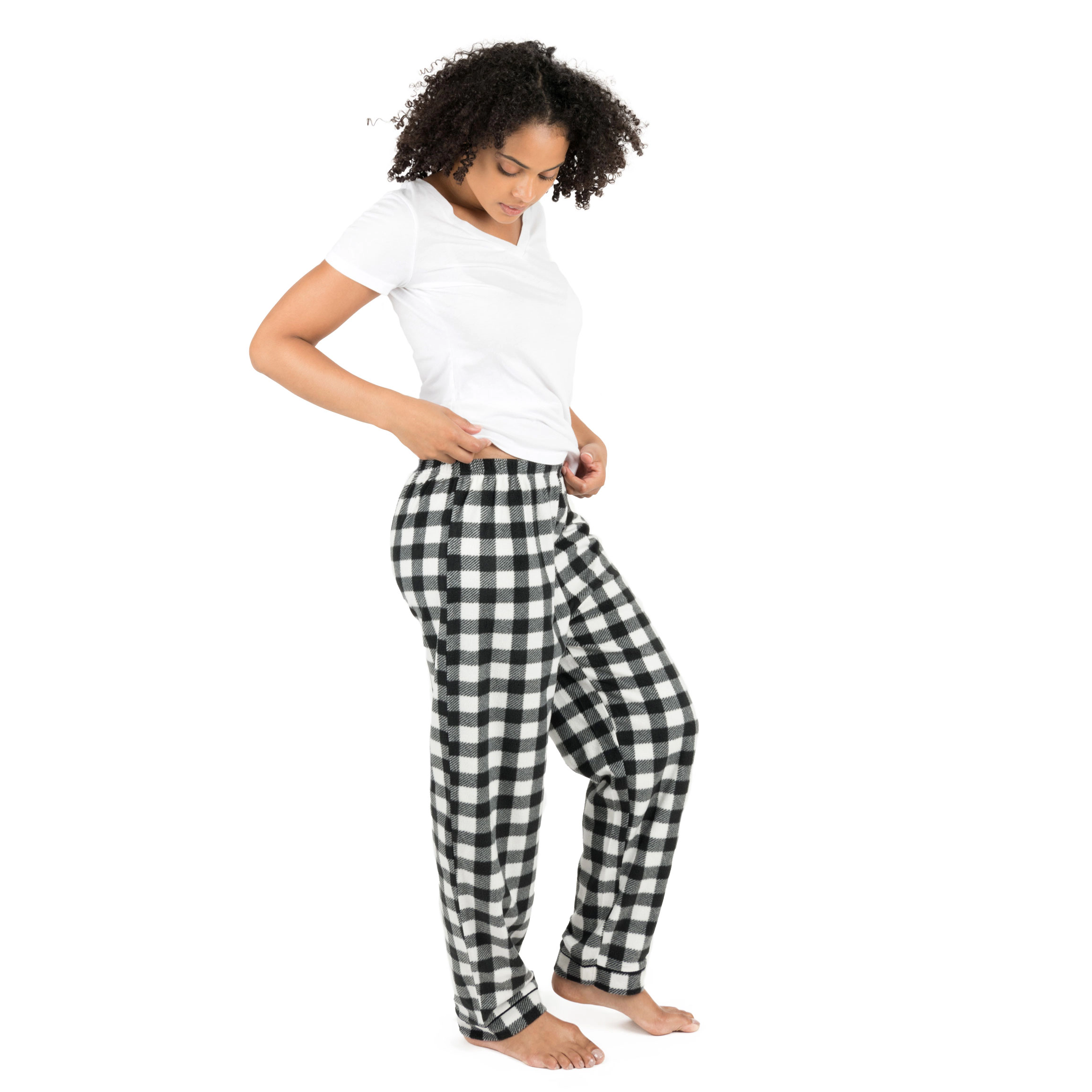 Leveret Women's Plaid Fleece Pants