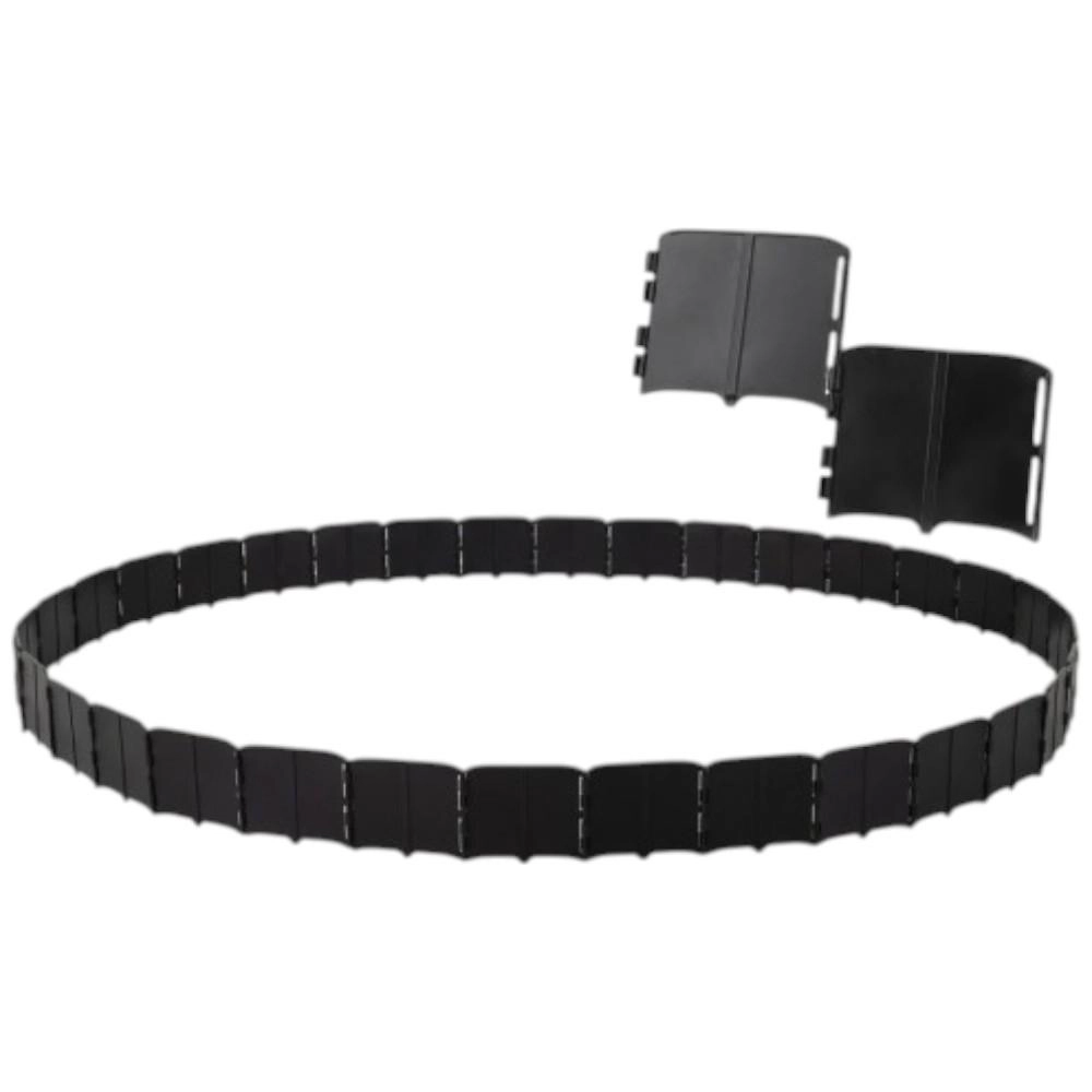 Hivvago 10.5 FT 70 PCS Garden Edging Borders No Dig Interlocking Design for Flower Beds