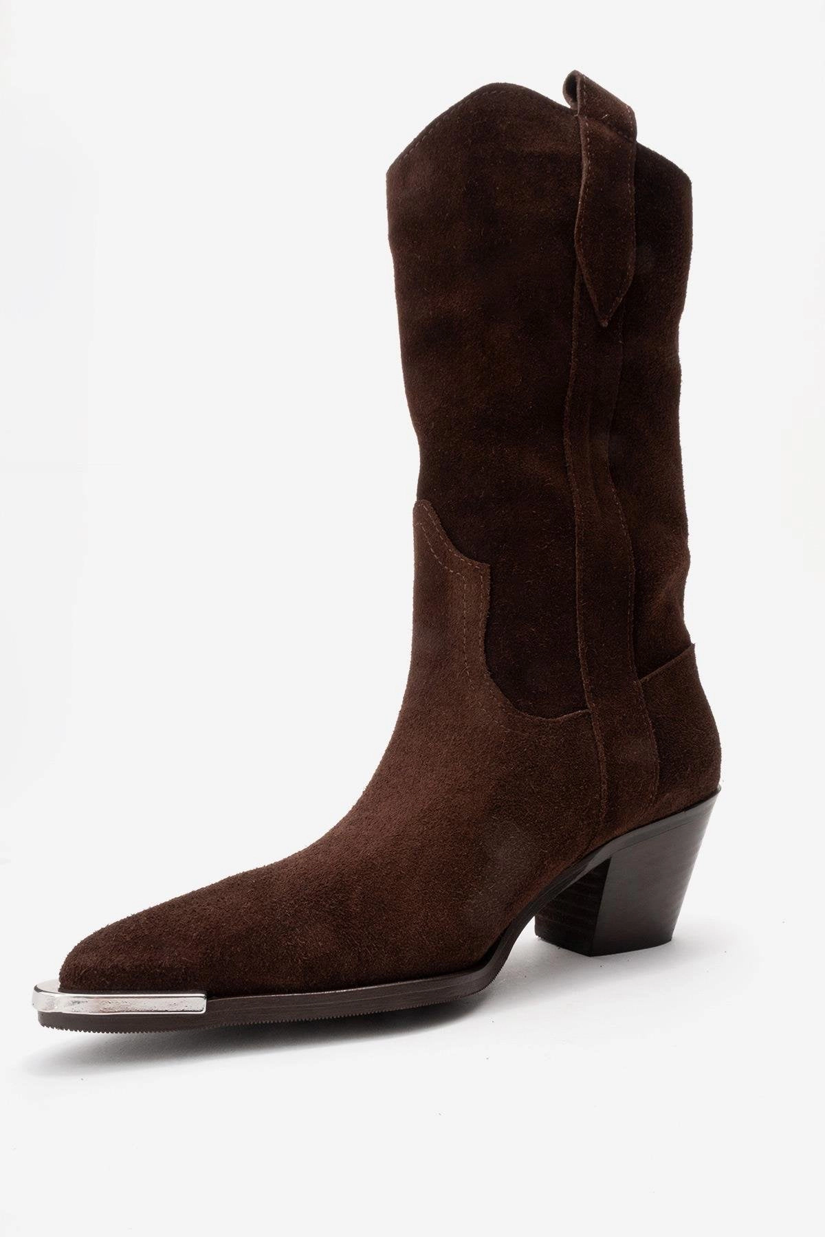 Forever & Always Womens Alvi Leather Western Boots