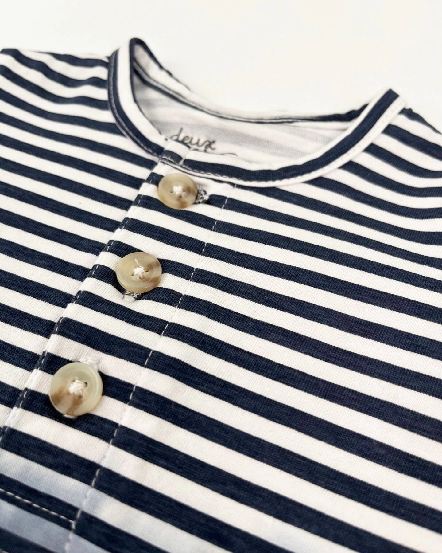 Deux par Boys Organic Cotton Romper Gradient Stripes