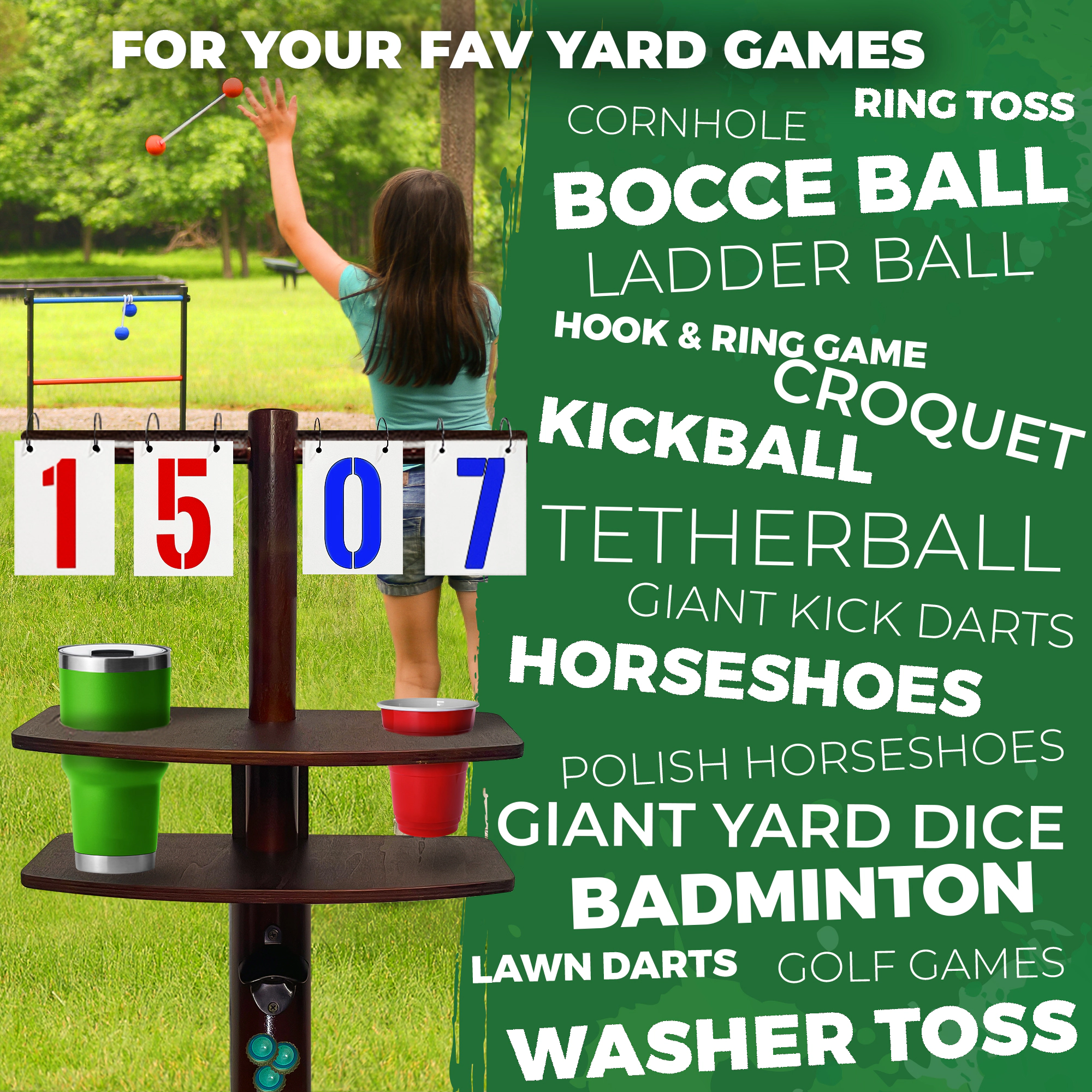 Swooc Games | Cornhole Score Keeper and Other Yard Games