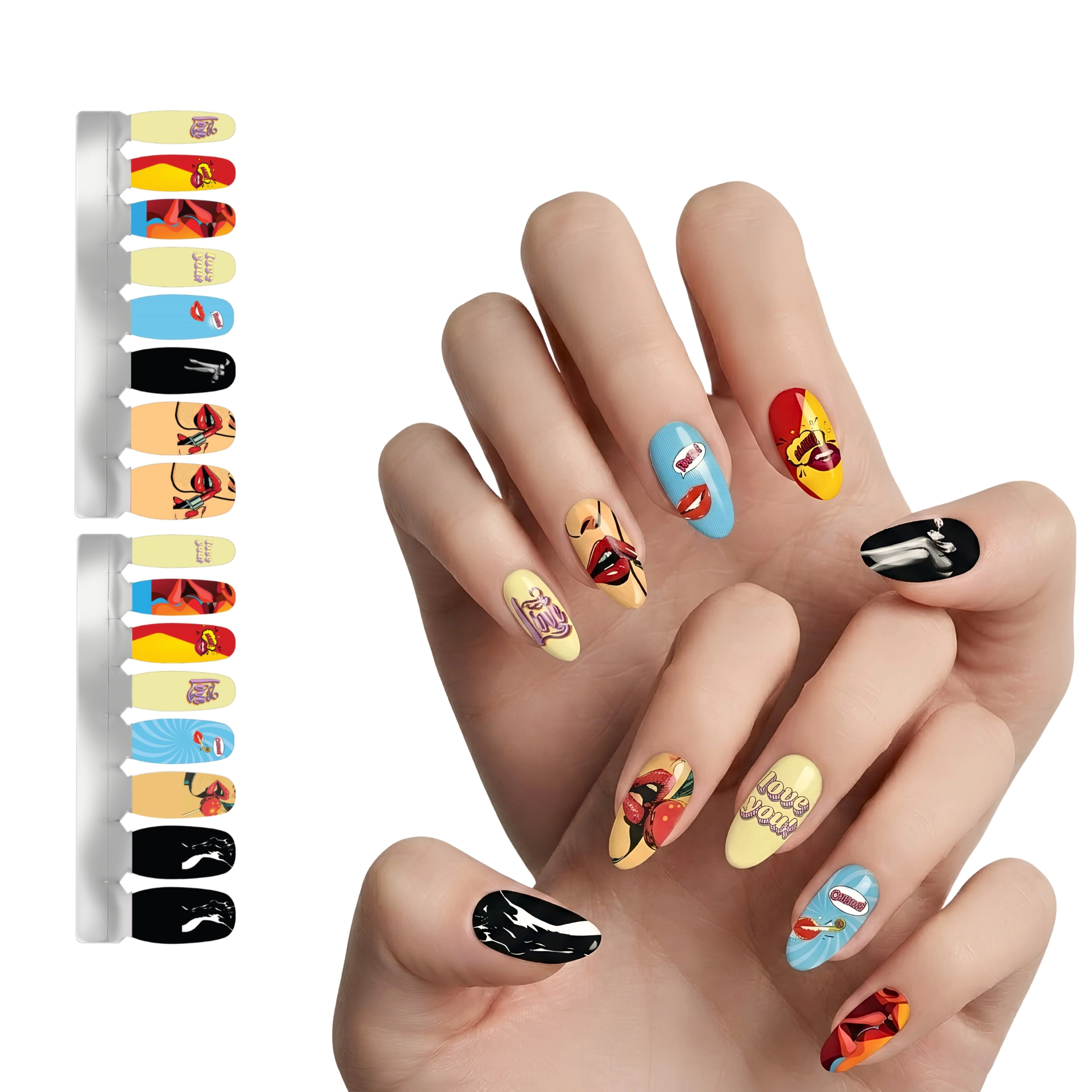 XPNail Women's Nail Polish Strips Lust 16ct
