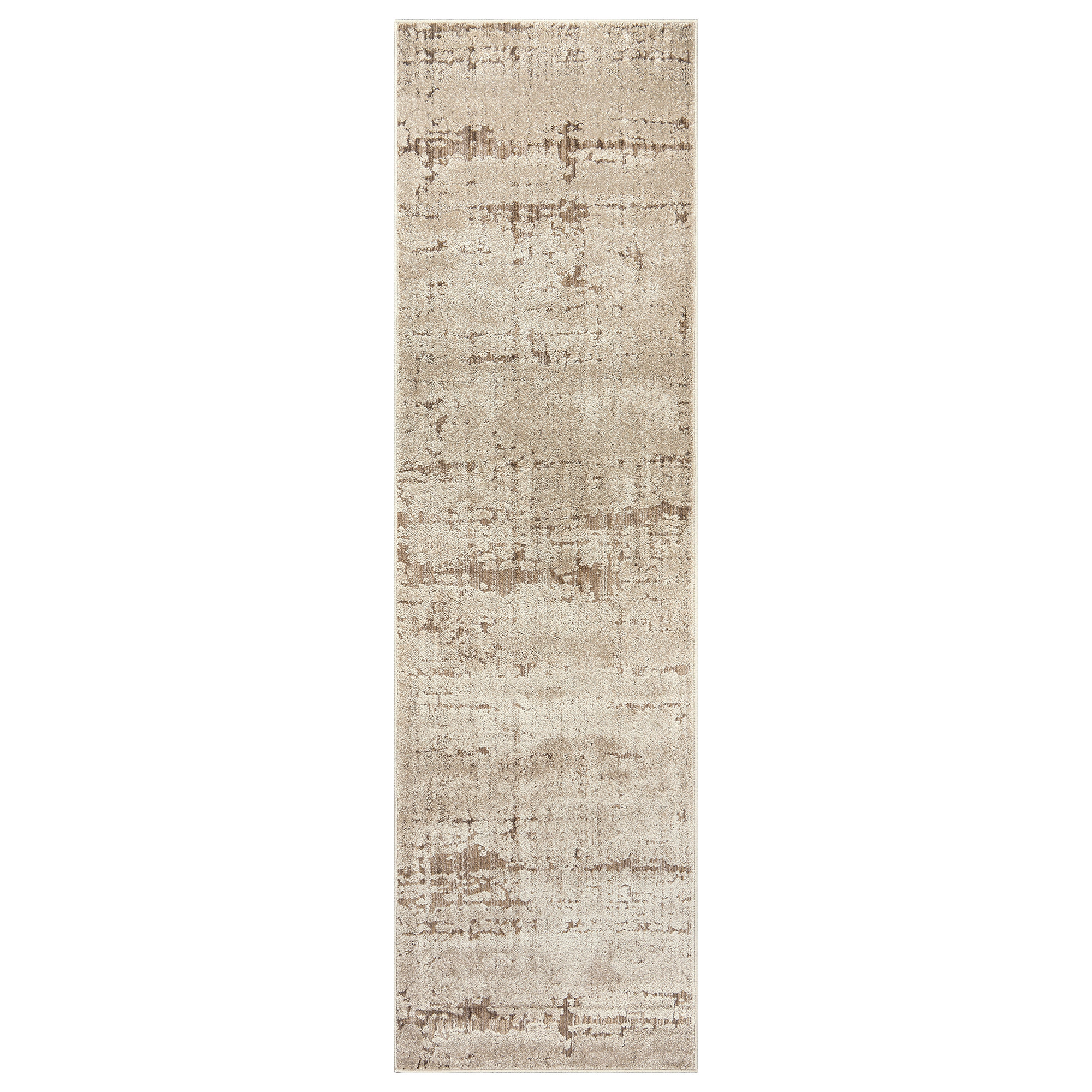 World Rug Gallery Textured High-Low Indoor Area Rug, Neutral Design, Jute Backing, Entryway Rug