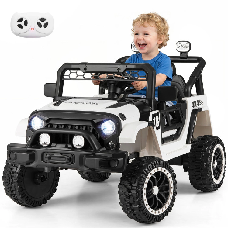 Hivvago 12V Kids Ride on Truck with Remote Control and 3 Speeds