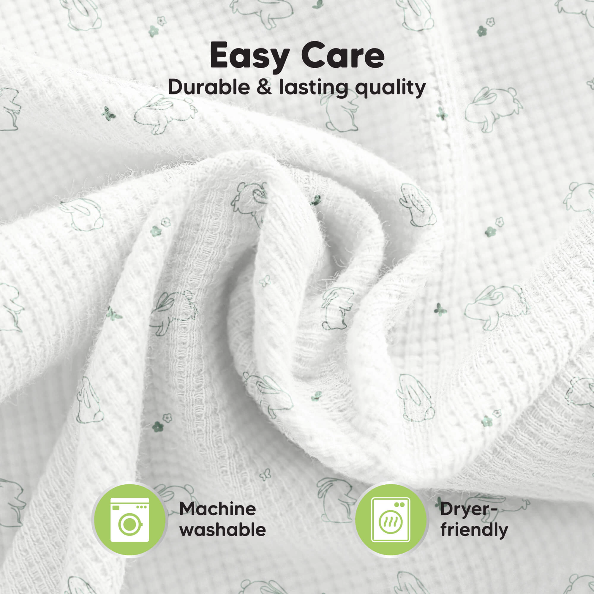 KeaBabies 3-Pack Soothe (Wren) Swaddle Wraps