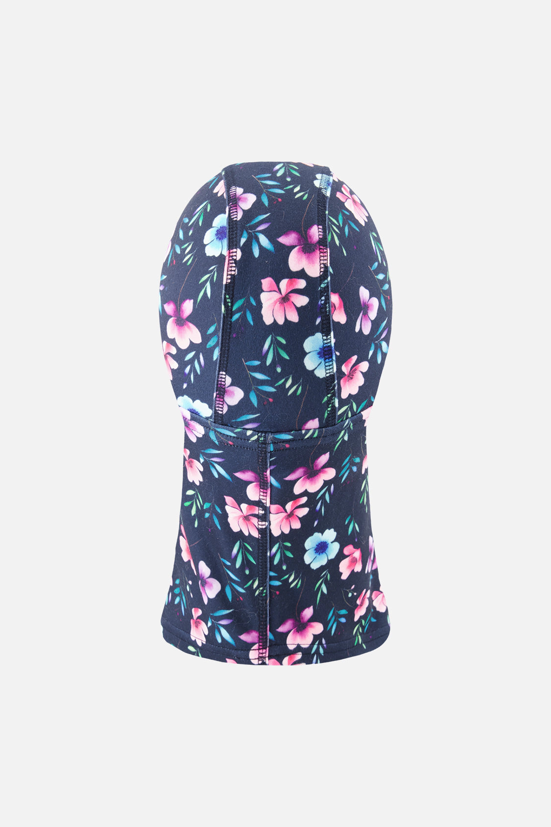 Deux par Girls Brushed Jersey Floral Print Balaclava with Reflective Patch