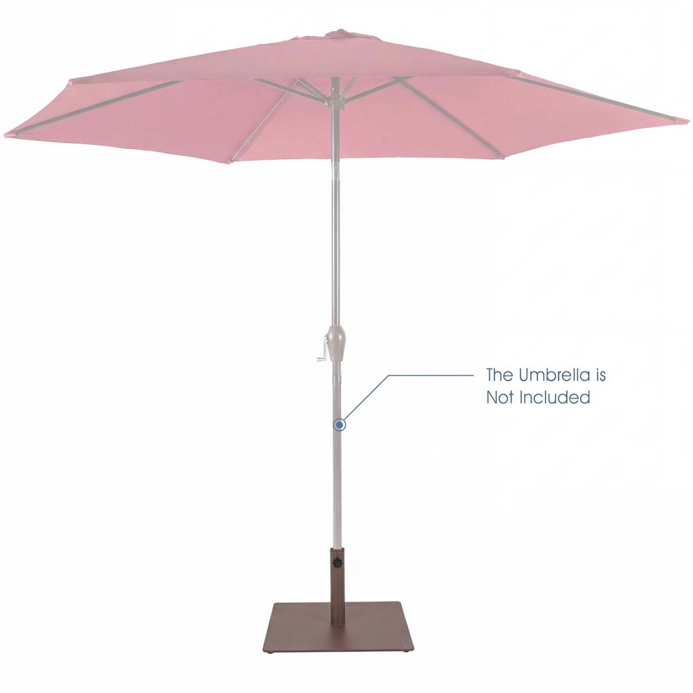 Hivvago 20 Inches Patio Umbrella Base Stand With 4 Adjustable Footpads