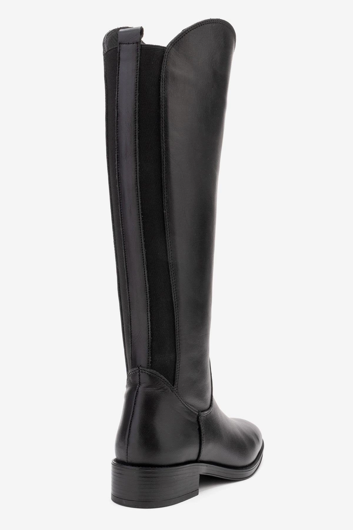Forever & Always Womens Ruiz Leather Knee High Boots