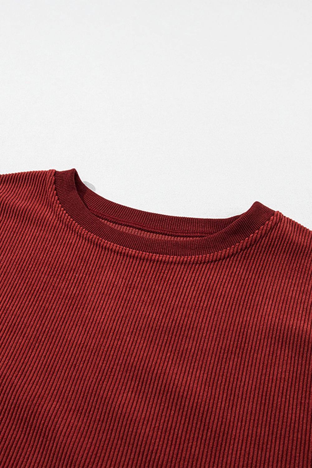Threaded Pear Women's Araceli Ribbed Corduroy Oversized Sweatshirt
