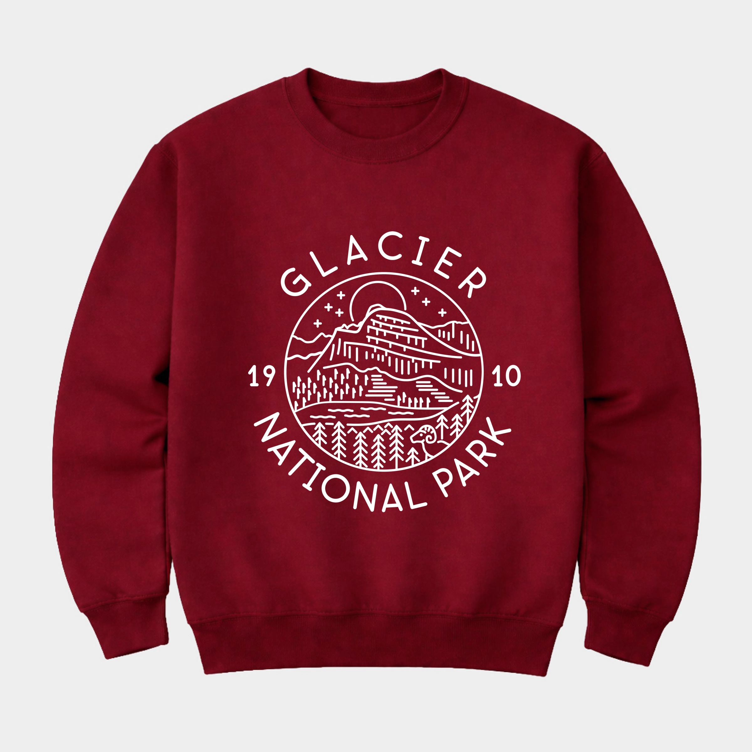 Simply Sage Market - Glacier National Park Men's Graphic Sweatshirt