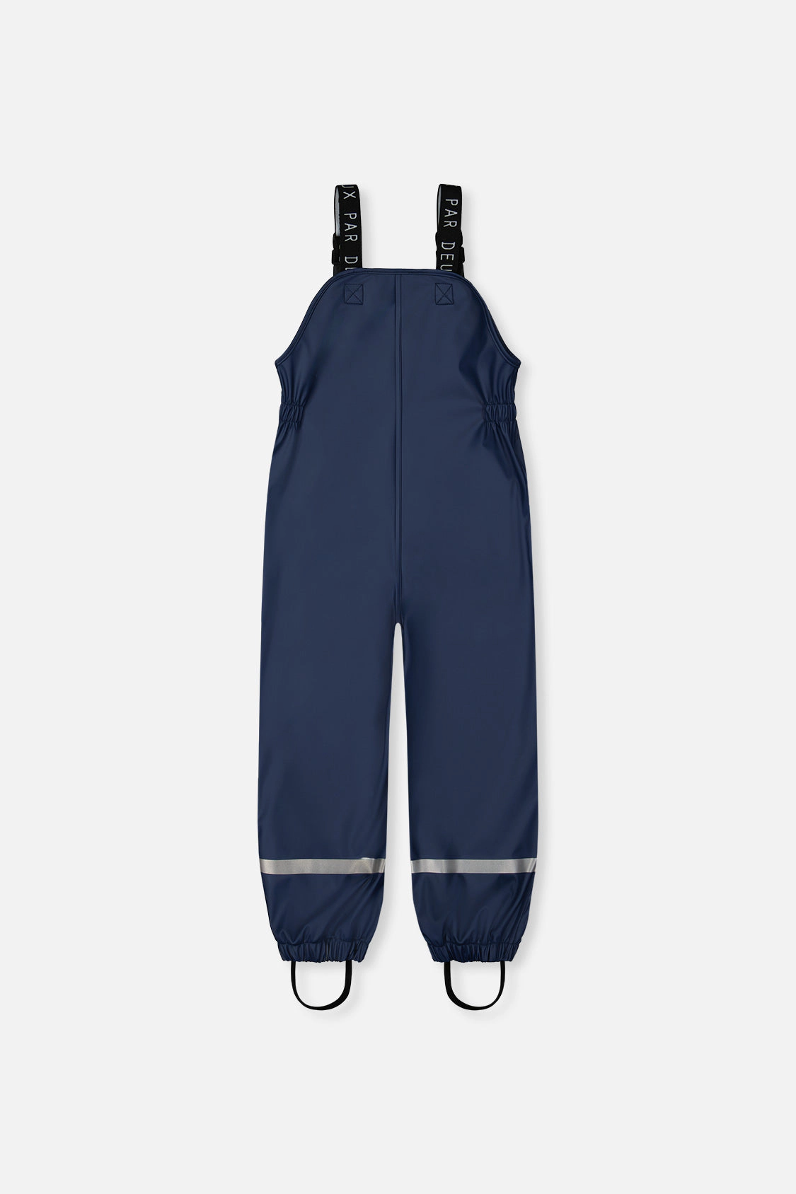 Deux par Deux Unisex Adjustable Suspender Rain Overalls