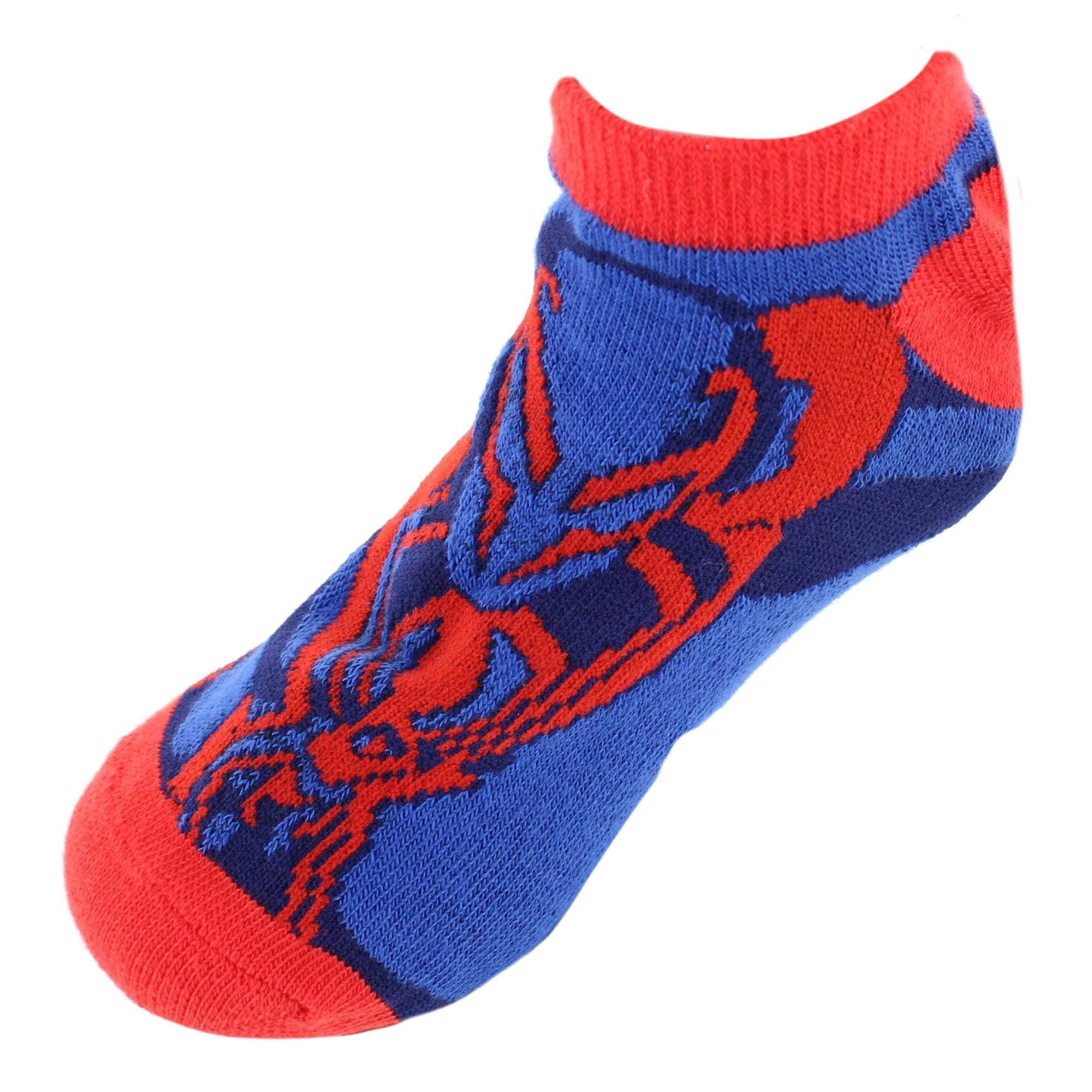 U.P.D., INC Boy's Spider-Man Across The Spiderverse No Show Socks (6 Pack)