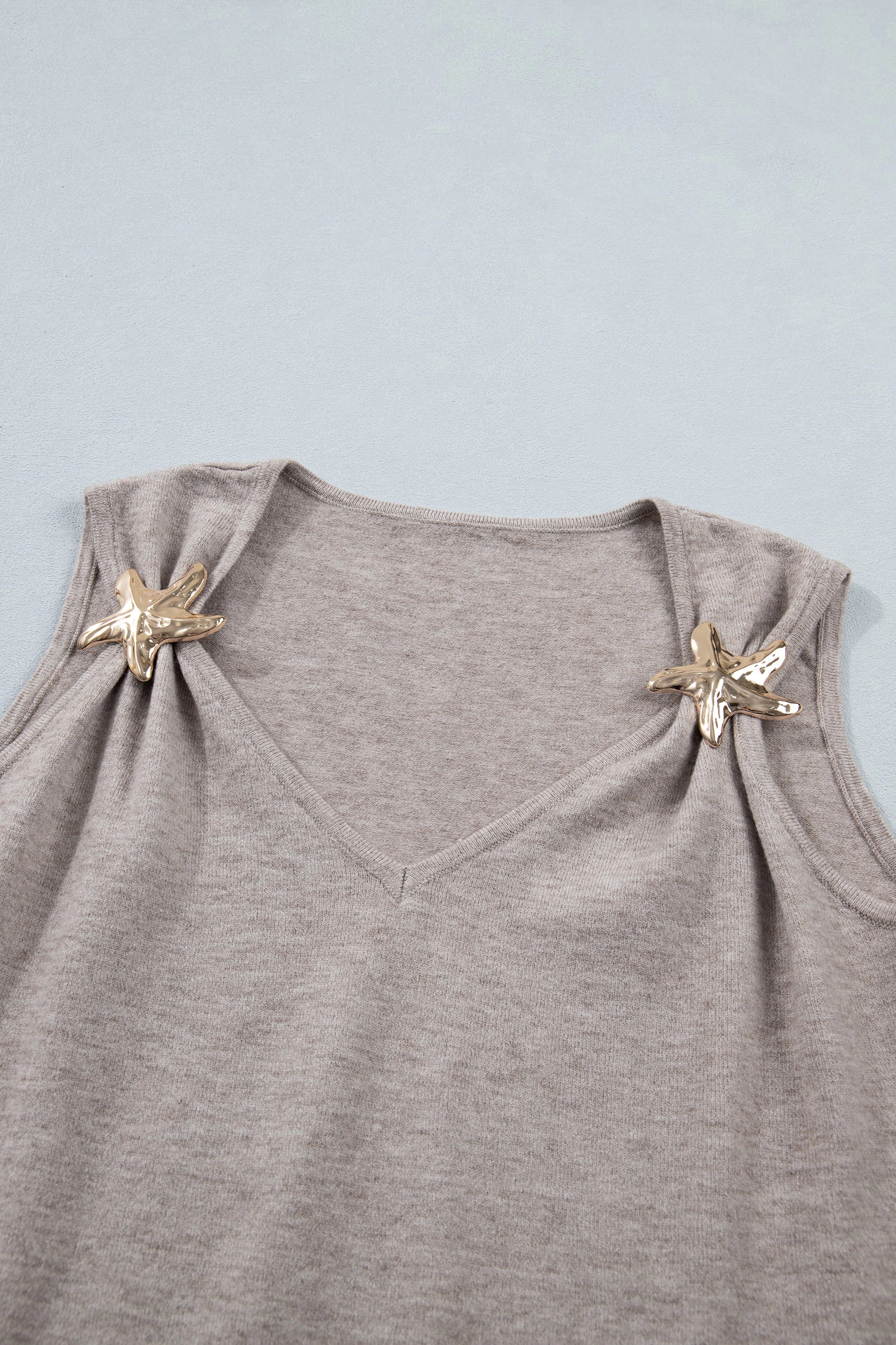 Threaded Pear Women's Clementine Metal Star Detail Sweater