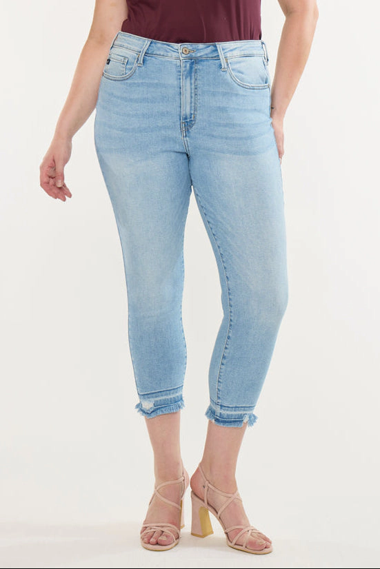 Kancan Women's Plus High Rise Crop Skinny Jeans Thomasin