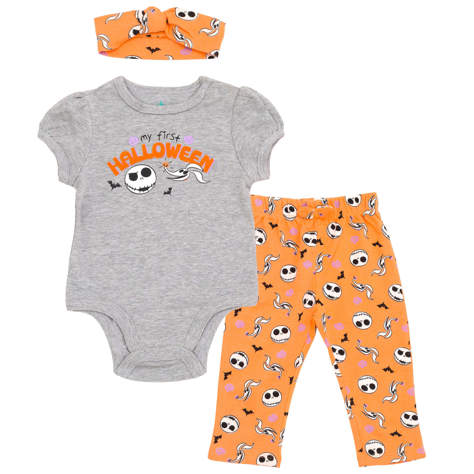 Disney Baby Girls' Halloween Bodysuit and Pants Set